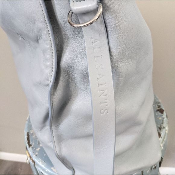 All Saints Paradise North South Leather tote blue - Picture 7 of 13